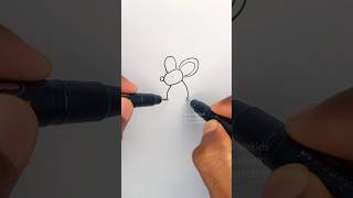 Mouse art idea easy way kids how to Draw mouse for kids drawing [upl. by Nosduj]