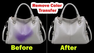 3 Easiest Ways to Clean Color Transfer From Leather Bag [upl. by Bartosch]