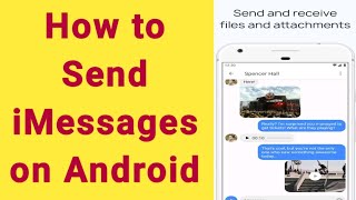 how to use iMessage on Android  how to send iMessage on Android  setup iMessage on Android [upl. by Hemminger785]