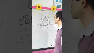 How to draw a Mosque 🕌  Easy Drawing of Masjid For Beginners [upl. by Steen]