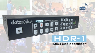 【Official】Introduction to HDR1 H264 USB Recorder｜Datavideo [upl. by Annawit476]