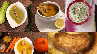 Recettes soupes 6 diferente Soup recipes 6 different souprecipesoupe [upl. by Eornom659]