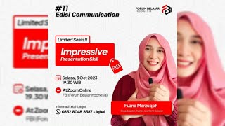 Ingin Presentasi Menghipnotis Audiens Ini Tips Presentation Skill yang Ampuh [upl. by Bollinger495]