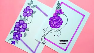 Border Designs🍇Project Work DesignsA4 SheetAssignment Front Page Design for School Projects [upl. by Anillek590]