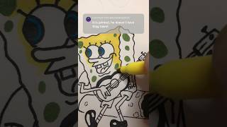 25 hours with sharpies 😊 artist spongebob [upl. by Ecinej]