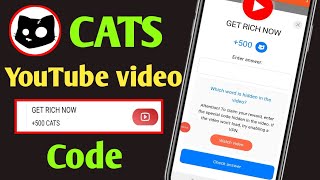 Cats Get Rich Now Video Code  How to Get Rich Starting from  Part 2 [upl. by Nastassia609]