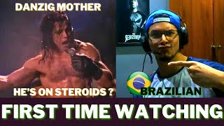 BRAZILIAN First Time WATCHING DANZIG MOTHER LIVE [upl. by Ynna]