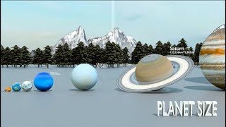 Biggest Solar System Planet Size Comparison [upl. by Naeloj]