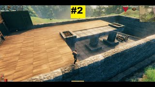 Valheim Fortified Viking Longhouse Build 2 [upl. by Ettore]