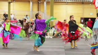 2017 Wellpinit Pow Wow Girls Jr Fancy Shawl Friday Night [upl. by Selbbep]