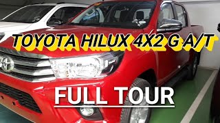 2019 Toyota Hilux 4x2 G AT  FULL TOUR  Color Red [upl. by Tristas630]