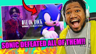 Sonic Frontiers x One OK Rock  quotVandalizequot Music Video REACTION [upl. by Annekahs]