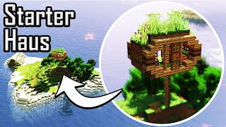 🌄 Minecraft Starter Haus auf einer Insel bauen  Starterhaus am Strand bauen deutsch [upl. by Analos]