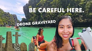 How I crashed my drone while island hopping in El Nido amp Coron  HOW TO AVOID IT [upl. by Adelaja]