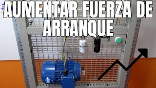 CÓMO AUMENTAR FUERZA DE ARRANQUE MOTOR TRIFÁSICO EN MONOFÁSICO [upl. by Mandelbaum]