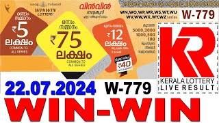 WINWIN W779 KERALA LOTTERY LIVE LOTTERY RESULT TODAY 22072024  KERALA LOTTERY LIVE RESULT [upl. by Samuel711]