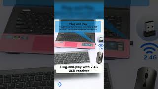 24G Wireless Keyboard and Mouse RussianKoreanHebrew USB Protable Mini Keyboard [upl. by Neltiak]