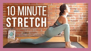 10 min Morning Yoga Full Body Stretch  Yoga with Kassandra [upl. by Dorcy933]