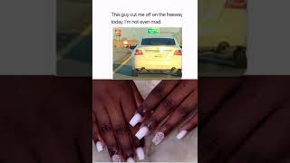 “Excusemi” fair driving licenseplate nailsnailsnails relatblememes memepage dailycontent fyp [upl. by Hilly]