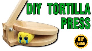 How to Make a Tortilla Press  Free Plans [upl. by Annahsohs650]