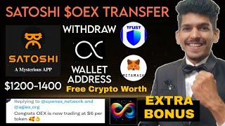 OEX coins price today  Satoshi new update  AgiEx Web3 app Airdrop  OpenEx Crypto news Prediction [upl. by Emersen]