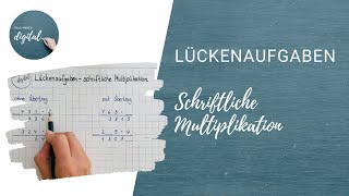 Lückenaufgaben schriftliche Multiplikation  so löst du sie [upl. by Pirzada798]