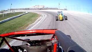 CHRIS PHILLIPS USAC MIDGET PRACTICE RACE  TOLEDO OHIO 2010 [upl. by Akenor302]