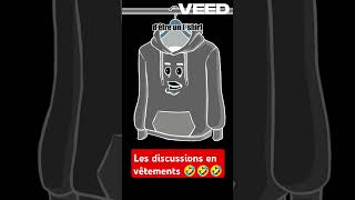 Les discussions entre vêtements 🤣🤣🤣 humour drole viralvideo animation video blague sketch [upl. by Yhtomit]