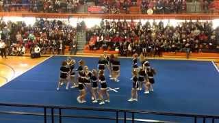 Grayslake North Varsity Cheer  Crystal Lake Central 2014 [upl. by Dikmen]