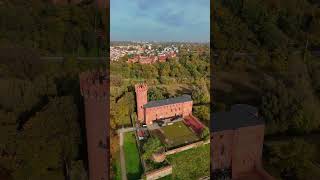 Świecie nad Wisłą kujawskopomorskie Zamek Krzyżacki drone medieval castle dji mini 4 pro 4k [upl. by Dnivra518]