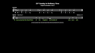 23rd Sunday in Ordinary Time Gospel Acclamation Years B Australia [upl. by Hild]