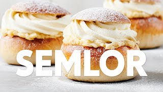 Klassiska semlor  så gör du perfekta semmelbullar med söt mandelmassa och fluffig grädde [upl. by Jude]