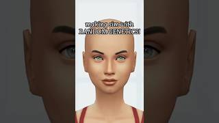 RANDOM GENETICS makes my sim😳 sims4 thesims4 sims shorts [upl. by Nylirad]