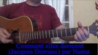 Comment elles dorment Jacques Dutronc cover  reprise guitare voix 1968 [upl. by Rudolph]