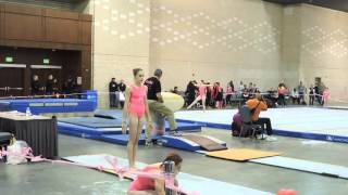 Emily Carey  Northeast Gymnastics Academy  Vault  2016 Pink invitational [upl. by Elletnwahs34]