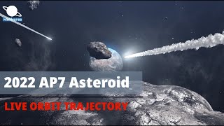 2022 AP7 Asteroid  Killer Asteroid Passing Near Earth Live Trajectory [upl. by Zigrang]