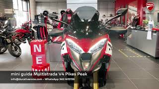 Multistrada V4 Pikes Peak 2022  mini guida alluso [upl. by Gawen]