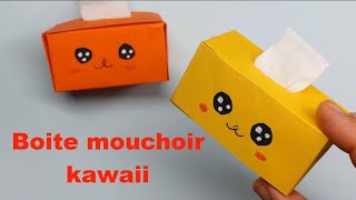 Comment faire un mini boite de mouchoir kawai facile [upl. by Tirma281]