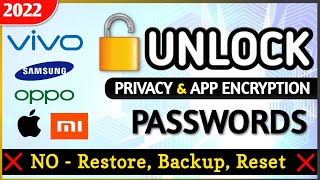 How to Unlock Privacy Passwords without losing Data  Secret Trick  No Backup amp Reset  NonRoot [upl. by Akinehc48]