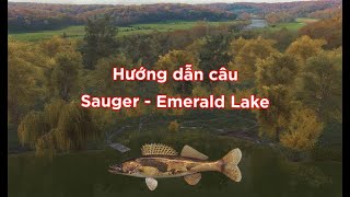 Fishing Planet VN How to catch Sauger  Emerald Lake  New York [upl. by Adnahcal984]