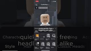 FREE Headless Glitch roblox shorts [upl. by Haywood]