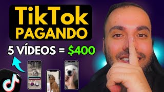 FAÇA R400 A CADA 5 VÍDEOS COM O TIKTOK SEM APARECER Como Ganhar Dinheiro no TikTok [upl. by Bruell]