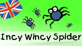 Incy Wincy Spider  englische Kindergarten Lieder  Kinderlieder [upl. by Bobette]