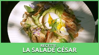 Recette  la salade César façon Julie  Les potagers de Julie [upl. by Torrey280]