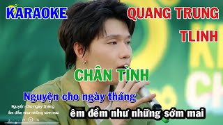 CHรN TรNH  QUANG TRUNG x TLINH x DTAP  KARAOKE NHแบ C TRแบบ  BEAT SONG CA COVER [upl. by Ahsenrat]