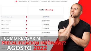 COMO CHECAR TU PRECALIFICACION INFONAVIT AGOSTO 2022 [upl. by Gretal126]