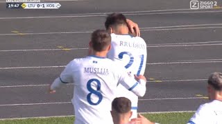 Edon Zhegrova Goal Lithuania vs Kosovo 12 Goals and Extended Highlights [upl. by Hairaza]