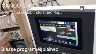 Biesse sintra software info New used edgebander sale and Repair NJ 4134060022 [upl. by Annabell]