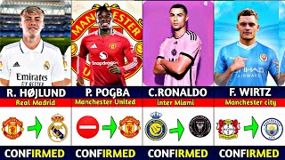 🚨New CONFIRMED and RUMOUR WINTER Transfers News 2025😜Paul Pogba Ronaldo Hojlund Wirtz [upl. by Kiker]