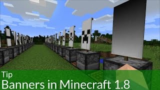 Tip How to Make Banners in Minecraft 18 [upl. by Ecyaj]